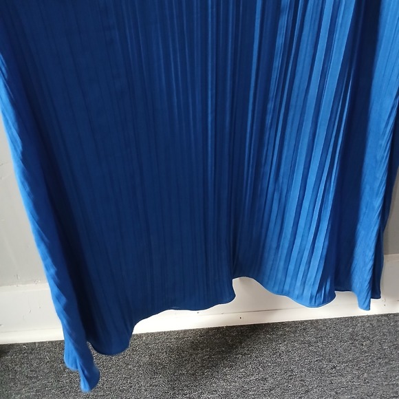 Anthropologie Women's Size Small The Thea Twofer Sweater Dress Royal Blue Maxi - Picture 5 of 16